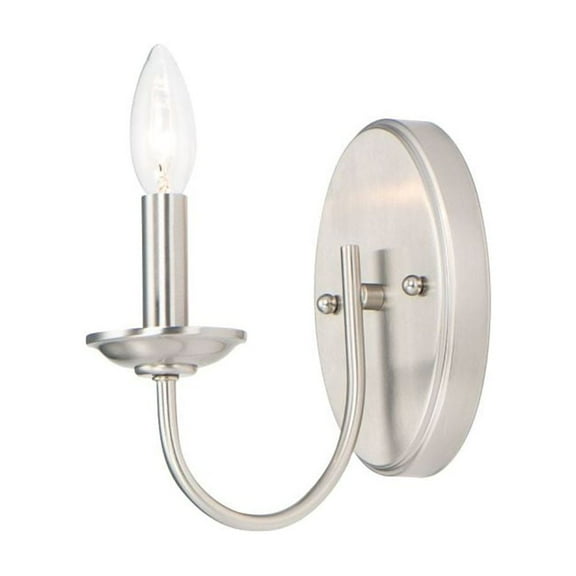Maxim Logan 1-Light Wall Sconce - Satin Nickel - 10351SN