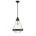 thumbnail image 1 of 10395PRBK-Maxim Lighting-Hargreaves - 1 Light Pendant-22 Inches Tall and 13.5 Inches Wide-Black Finish, 1 of 1