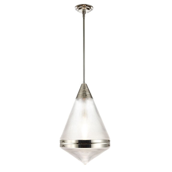 10395PRPN-Maxim Lighting-Hargreaves - 1 Light Pendant-22 Inches Tall and 13.5 Inches Wide-Polished Nickel Finish