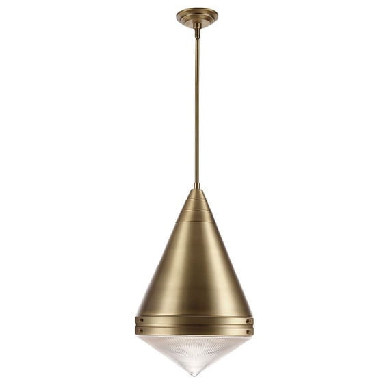 10396PRNAB-Maxim Lighting-Hargreaves - 1 Light Pendant-22 Inches Tall and 13.5 Inches Wide-Natural Aged Brass Finish