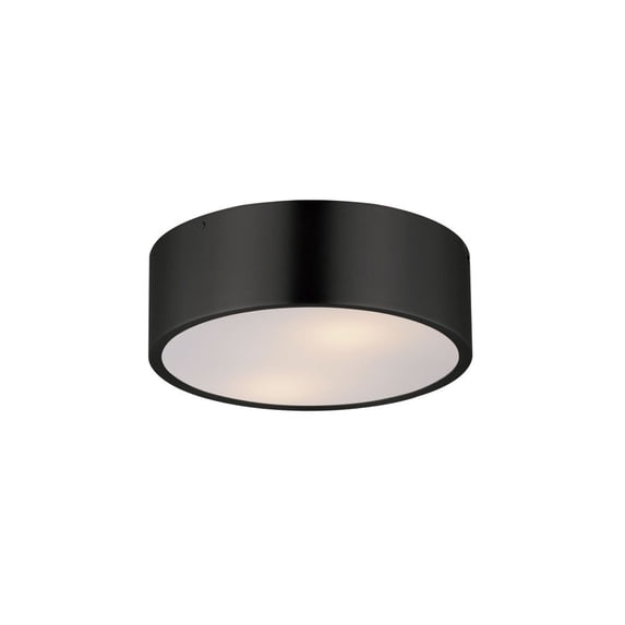 10494WTBK-Maxim Lighting-Tommy - 2 Light Flush Mount-4 Inches Tall and 12 Inches Wide-Black Finish
