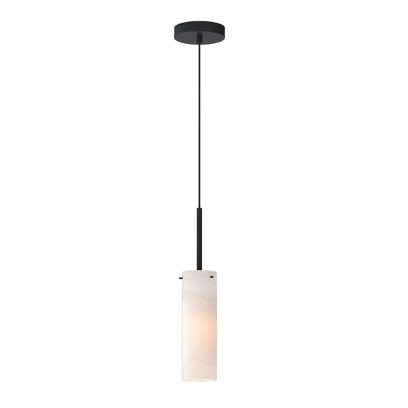 Blizzard 1 - Light Black Incandescent Glass And Steel Pendant Light