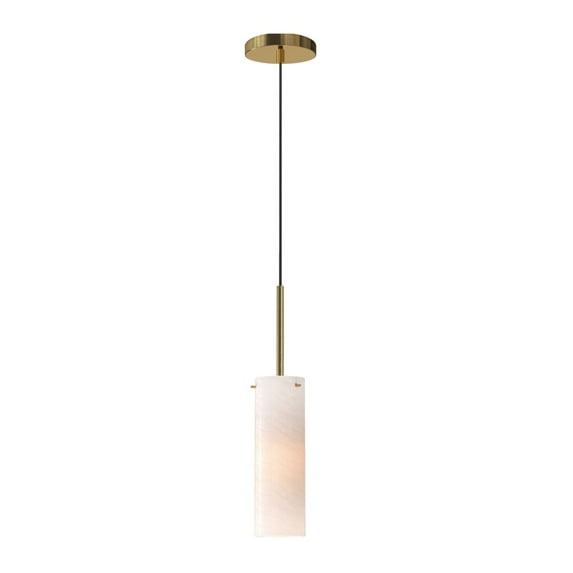 10511MRNAB-Maxim Lighting-Blizzard - 1 Light Linear Pendant-9.75 Inches Tall and 3.25 Inches Wide-Natural Aged Brass Finish