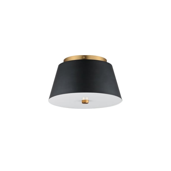 10710WTBKNAB-Maxim Lighting-Miles - 20W 1 LED Flush Mount-6 Inches Tall and 10.5 Inches Wide