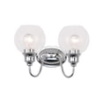 thumbnail image 1 of Maxim 1112CLPC Ballord 2-Light Bath Vanity Wall Light, Polished Chrome, 1 of 4