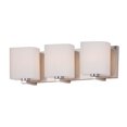thumbnail image 1 of 11253SWSN Maxim Lighting Wrap-Bath Vanity-with Square Glass Shades-5.75 inches high-Satin Nickel Finish-3 Bulb Count, 1 of 5