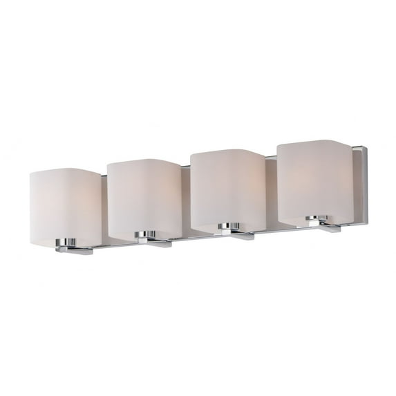 Maxim 11254SWPC 26 in. Wrap Four-Light Bath Vanity Wall Light, Polished Chrome