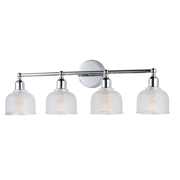 Maxim 11324CLPC Hollow 4-Light Bath Vanity Wall Light, Polished Chrome