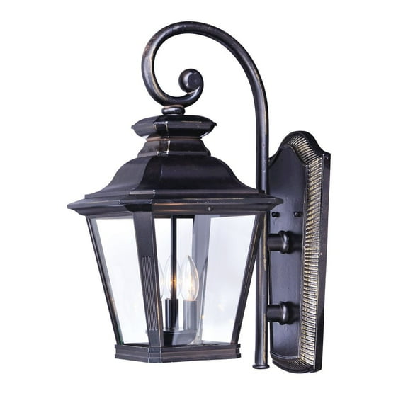 1135CLBZ Maxim Lighting Knoxville-Outdoor Wall Lantern Early American in Early American style-9 Inches wide by 18.5 inches high-Bronze Finish-Clear