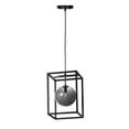 thumbnail image 1 of 11361MSKBKPC Maxim Lighting Fluid-4W 1 LED Pendant-9.75 Inches wide by 14.5 inches high-Black/Polished Chrome Finish, 1 of 5