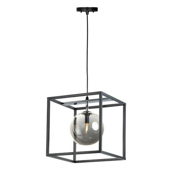 11364MSKBKPC-Maxim Lighting-Fluid-4W 1 LED Pendant-11.75 Inches wide by 12.5 inches high-Black/Polished Chrome Finish