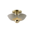 thumbnail image 1 of 11390SGSBR-Maxim Lighting-Poppy - 4W 1 LED Flush Mount-5.75 Inches Tall and 11.75 Inches Wide-Silver Gold/Satin Brass Finish, 1 of 5