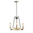 thumbnail image 1 of Maxim 11733OIAB Haven 3-Light Chandelier Ceiling Light, Oil Rubbed Bronze & Antique Brass, 1 of 5