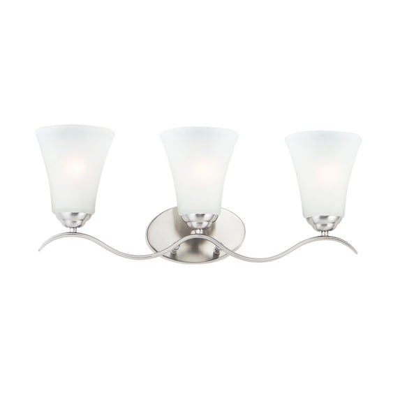 12083FTSN Maxim Lighting Vital-3 Light Bath Vanity-23.5 Inches wide by 9.5 inches high-Satin Nickel Finish