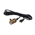 thumbnail image 1 of Maxim 12120BKAB 3.5 in. Early Electric 1-Light Pendant, Black & Antique Brass, 1 of 5