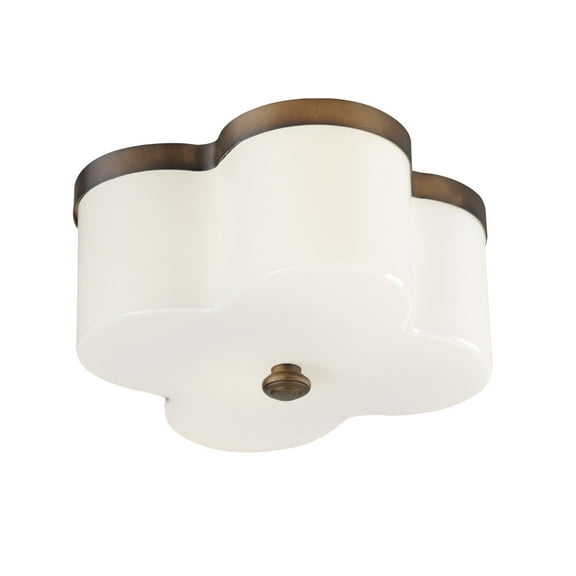 Maxim 12240 Clover 2 Light 13" Wide Flush Mount Ceiling Fixture - Bronze