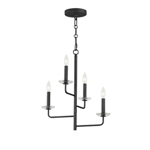 12324TCAR Maxim Lighting Madeira - 4 Light Chandelier-20 Inches Tall and 14.5 Inches Wide -Traditional Installation