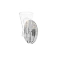 thumbnail image 1 of Ava 1 - Light Polished Chrome Chrome Incandescent Glass And Steel Wall Sconce, 1 of 5