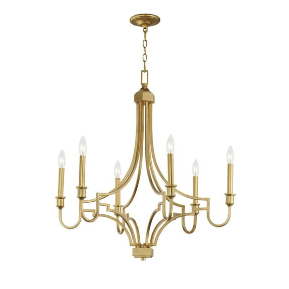 12786GL Maxim Lighting Normandy - 6 Light Chandelier-30.5 Inches Tall and 29 Inches Wide -Traditional Installation