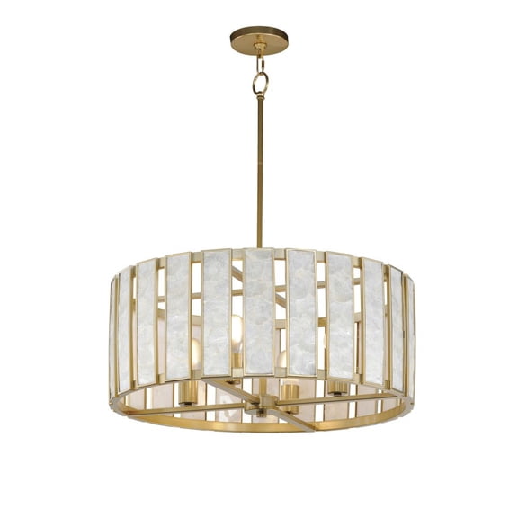 12804CZNAB-Maxim Lighting-Miramar - 4 Light Pendant-11.5 Inches Tall and 24.25 Inches Wide     -Traditional Installation