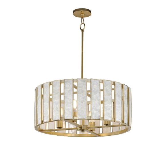 12804CZNAB-Maxim Lighting-Miramar - 4 Light Pendant-11.5 Inches Tall and 24.25 Inches Wide -Traditional Installation