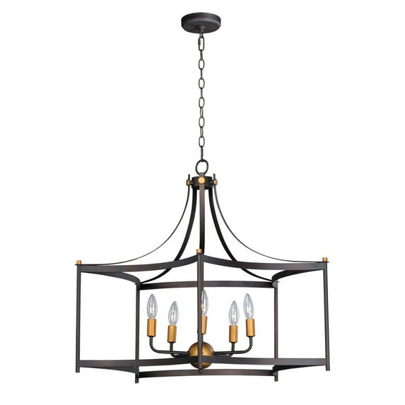 -Five Light Pendant-30 Inches Wide By 26 Inches High -Traditional Installation Maxim Lighting 13595Oiab
