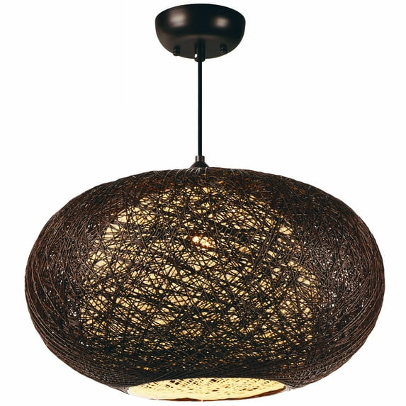 Maxim MAX-14404CHWT Bali 1-Light Chandelier Chocolate White