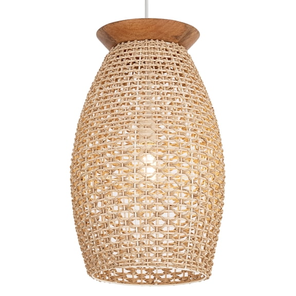 Maxim 14924NA Cotswold 14" Wide Wood Pendant - Natural