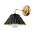 thumbnail image 1 of 18051BKGL Maxim Lighting Primrose - 1 Light Wall Sconce-11 Inches Tall and 10 Inches Wide-Black/Gold Leaf Finish, 1 of 5