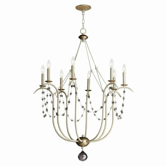 20488ECVG Maxim Lighting Formosa - 8 Light Chandelier-43 Inches Tall and 32 Inches Wide-Ecru/Venetian Gold Finish -Traditional Installation