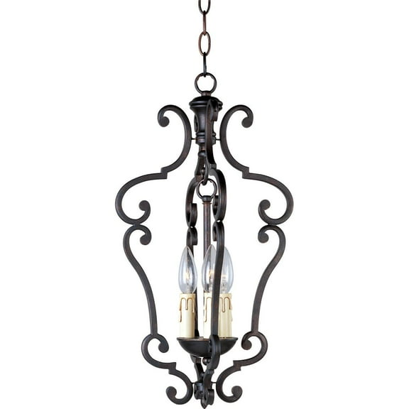 20742CU Maxim Lighting Richmond-Three Light Entry Foyer Pendant in European style-11 Inches wide by 21.5 inches high -Traditional Installation