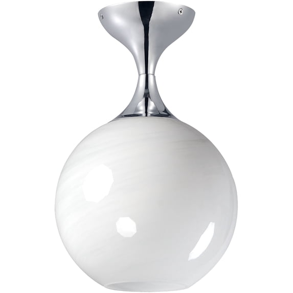 Maxim 21229Mr Neve 9" Wide Semi-Flush Globe Ceiling Fixture - Chrome