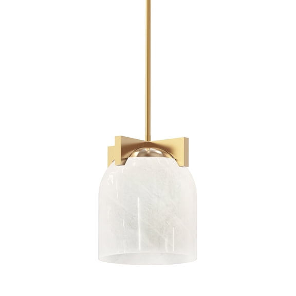 Maxim 21230 Scoop 8" Wide Mini Pendant - Brass