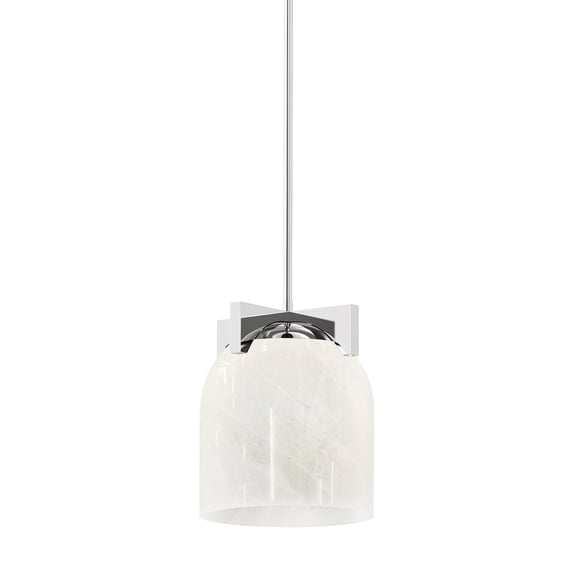 Maxim 21230 Scoop 8" Wide Mini Pendant - Chrome