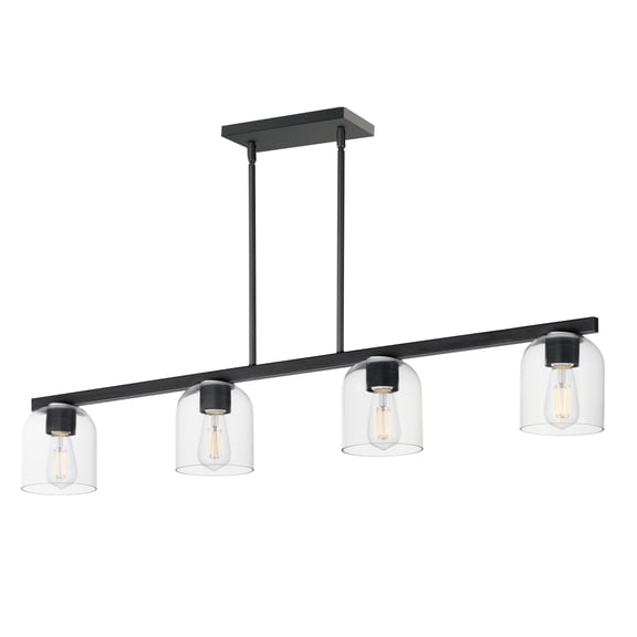 Maxim 21236 Scoop 4 Light 46" Wide Linear Pendant - Black