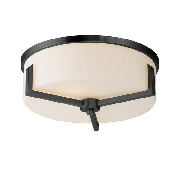 21280SWBK-Maxim Lighting-Dart - 3 Light Flush Mount-5.5 Inches Tall and 14 Inches Wide