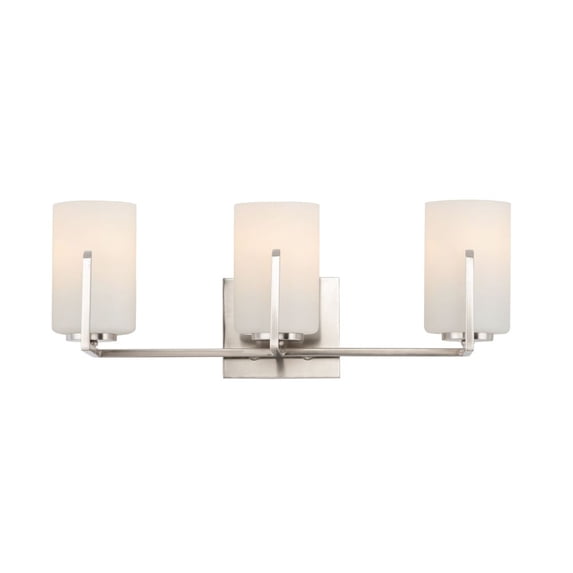21283SWSN Maxim Lighting Dart 3 Light Bath Vanity Approved for Damp Locations-Satin Nickel Finish