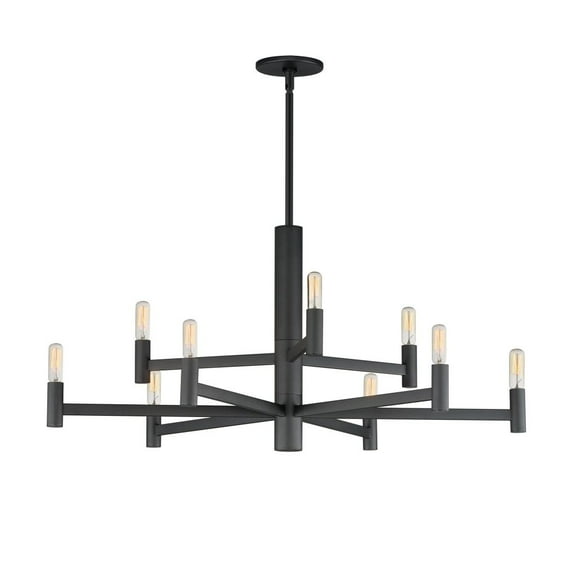 21369BK Maxim Lighting Emana - 9 Light Chandelier-15.5 Inches Tall and 33.5 Inches Wide-Black Finish