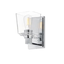 21381CLPC Maxim Lighting Cubos - 1 Light Wall Sconce-8 Inches Tall and 4.75 Inches Wide-Polished Chrome Finish