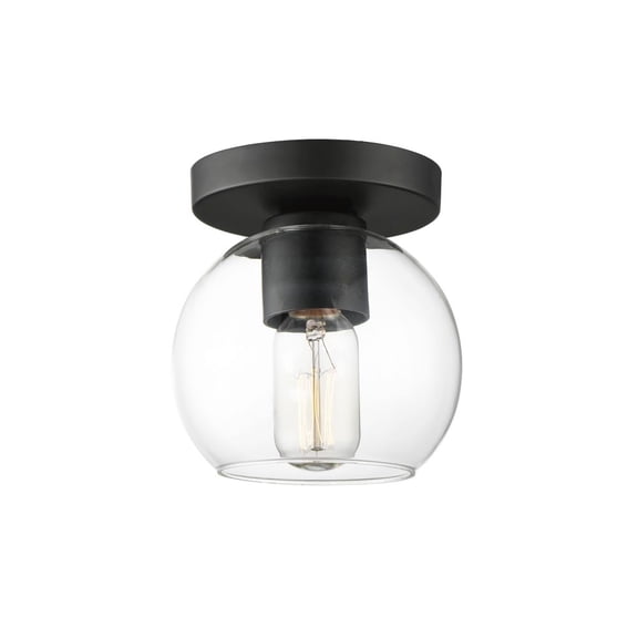 21630CLBK-Maxim Lighting-Knox - 1 Light Flush Mount-6.5 Inches Tall and 6 Inches Wide-Black Finish