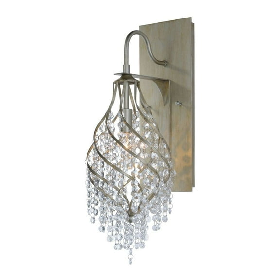 22001BCGS Maxim Lighting Twirl-One Light Wall Sconce-7.25 Inches wide by 22.25 inches high-Golden Silver Finish
