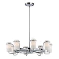 thumbnail image 1 of Maxim 22029SWPC Avant 8 Light 25" Wide Pillar Candle Chandelier - Chrome, 1 of 3
