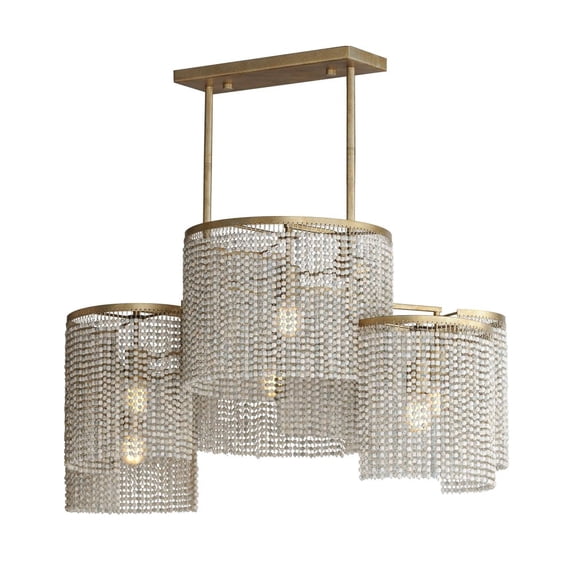 Maxim Lighting - Fontaine - 6 Light Linear Pendant-19.25 Inches Tall and 26.5