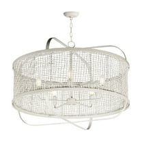 22475WWT-Maxim Lighting-Cestino - 5 Light Pendant-18.75 Inches Tall and 30 Inches Wide-Weathered White Finish