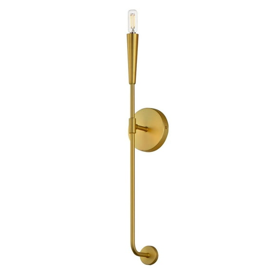 24811SBR Maxim Lighting Vela - 1 Light Wall Sconce-24 Inches Tall and 5 Inches Wide-Satin Brass Finish