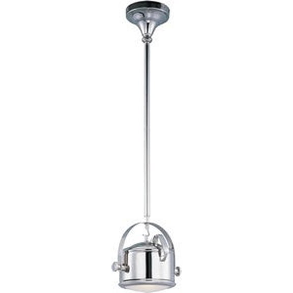 25128FTSN-Maxim Lighting-Hi-Bay-One Light Mini-Pendant in Modern style-10 Inches wide by 10 inches high-Satin Nickel Finish