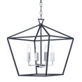 thumbnail image 1 of 25156TXBPN Maxim Lighting Abode-Four Light Chandelier-17.75 Inches wide by 20.75 inches high-Textured Black/Polished Nickel Finish    -Traditional, 1 of 5