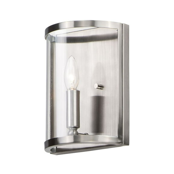 25259CLSN Maxim Lighting Sentinel - 1 Light Wall Sconce-10 Inches Tall-Satin Nickel Finish