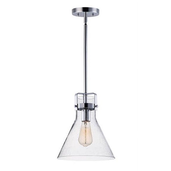 Maxim 26115CDPC-BUI 10 in. Seafarer One-Light Single Pendant Ceiling Light, Polished Chrome