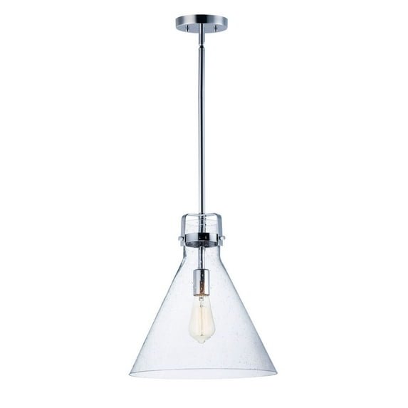 Maxim 26119CDPC 14 in. Seafarer One-Light Single Pendant Ceiling Light, Polished Chrome